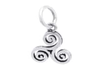 WINDALF Irischer Schmuck Anh&auml;nger ARIYA 1.9 cm Keltische Triskele Silber - Windalf.de