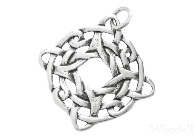 WINDALF Großer Schmuck Anhänger AWEN 4 cm Keltischer Knoten Silber WINDALF Großer Schmuck Anhänger AWEN 4 cm Keltischer Knoten Silber - Windalf.de