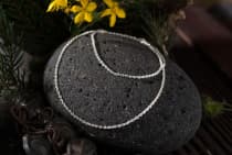 WINDALF Zarte Damen Halskette ARIANA 45 cm Hochgl&auml;nzende Anh&auml;ngerkette Silber - Windalf.de