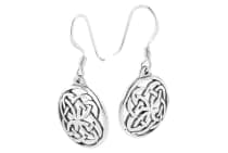 WINDALF Irischer Damen Ohrschmuck JANINA 1.4 cm 4 Elemente Keltische Ohrringe Silber - Windalf.de