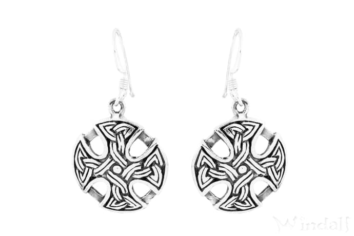 WINDALF Celtic Ohrringe ARIAN 2.2 cm Keltisches Kreuz Irischer Ohrschmuck Silber WINDALF Celtic Ohrringe ARIAN 2.2 cm Keltisches Kreuz Irischer Ohrschmuck Silber - Windalf.de