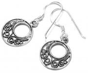 WINDALF Bohemian Damen Ohrhänger FARNE 1.5 cm Spiral-Ornamentik Ohrschmuck Silber WINDALF Bohemian Damen Ohrhänger FARNE 1.5 cm Spiral-Ornamentik Ohrschmuck Silber - Windalf.de