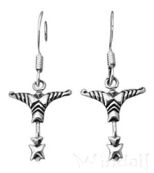 WINDALF Vikings Ohrhänger IRMINSUL 1.5 cm Wikinger Ohrschmuck Silber - Windalf.de