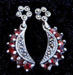 WINDALF Ohrringe SINA 2,8 cm Red Moon Silber WINDALF Ohrringe SINA 2,8 cm Red Moon Silber - Windalf.de