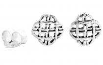 WINDALF Celtic Ohrstecker SHEENA 5 mm Bohemia Ohrringe Keltische Knoten Silber - Windalf.de