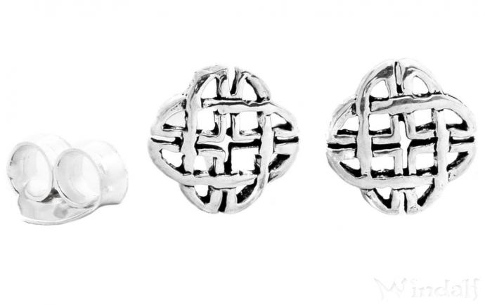 WINDALF Celtic Ohrstecker SHEENA 5 mm Bohemia Ohrringe Keltische Knoten Silber - Windalf.de