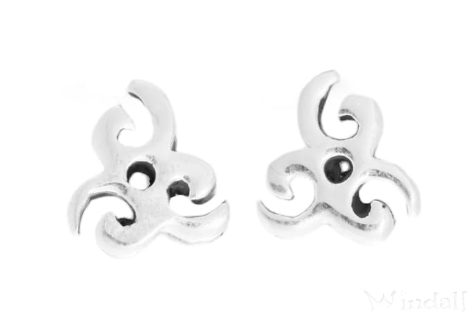 WINDALF Ohrstecker TRISANA 6 mm Schmuck Ohrringe Silber - Windalf.de