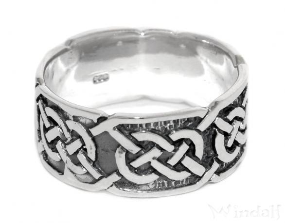 WINDALF Celtic Bandring LUGH 9 mm Kelten Schmuck Ring der Freundschaft Silber - Windalf.de