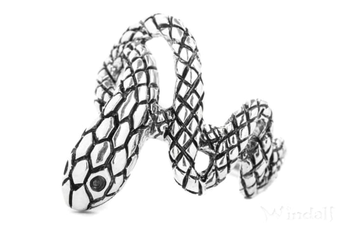 WINDALF Paradies Ring SANINA 20 mm Schlangenring Glücks& Schutzring Silber WINDALF Paradies Ring SANINA 20 mm Schlangenring Glücks& Schutzring Silber - Windalf.de