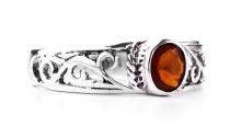 WINDALF Zarter Damen Ring ZAILA 6 mm Roter Stein Silber WINDALF Zarter Damen Ring ZAILA 6 mm Roter Stein Silber - Windalf.de