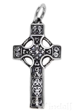 WINDALF Schmuck Anhänger RIAN 4.1 cm Keltenkreuz Silber - Windalf.de