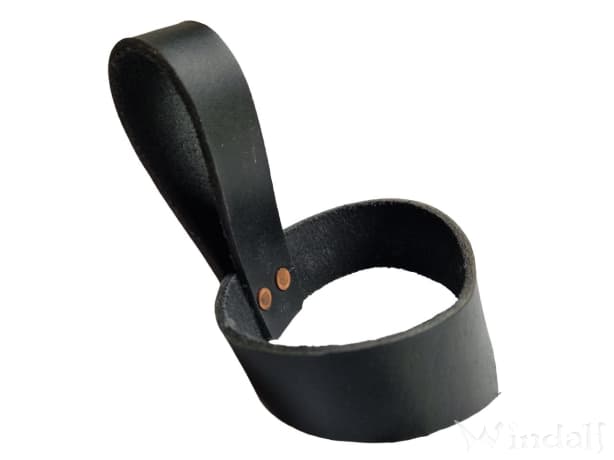 WINDALF Trinkhorn Gürtelhalter FIANA für 0,2 Liter aus Leder - Windalf.de