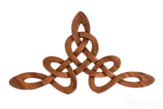 WINDALF Kelten Holzbild CELINA 47 cm Celtic Harmony Wandornament Handarbeit aus Holz - Windalf.de