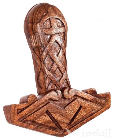 WINDALF Wikinger Wanddeko RAGNAR 24 cm Thorshammer Vikings-Wandrelief Handarbeit Holz WINDALF Wikinger Wanddeko RAGNAR 24 cm Thorshammer Vikings-Wandrelief Handarbeit Holz - Windalf.de