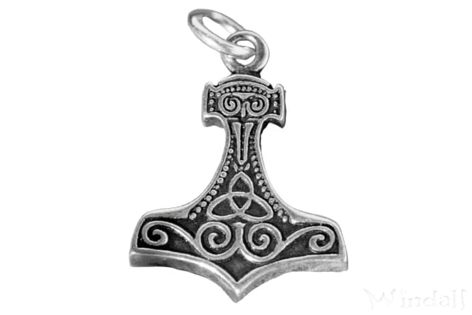WINDALF Thorshammer Schmuck Anhänger THORAS 2.9 cm Wikinger-Schmuck Silber WINDALF Thorshammer Schmuck Anhänger THORAS 2.9 cm Wikinger-Schmuck Silber - Windalf.de