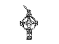 WINDALF Irisches Anhänger Amulett DEVY 2 cm Keltenkreuz mit Knoten Silber - Windalf.de