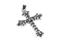 WINDALF Schmuck Anhänger ALICE 3.6 cm Gothic-Kreuz Schwarzer Kristall Silber WINDALF Schmuck Anhänger ALICE 3.6 cm Gothic-Kreuz Schwarzer Kristall Silber - Windalf.de