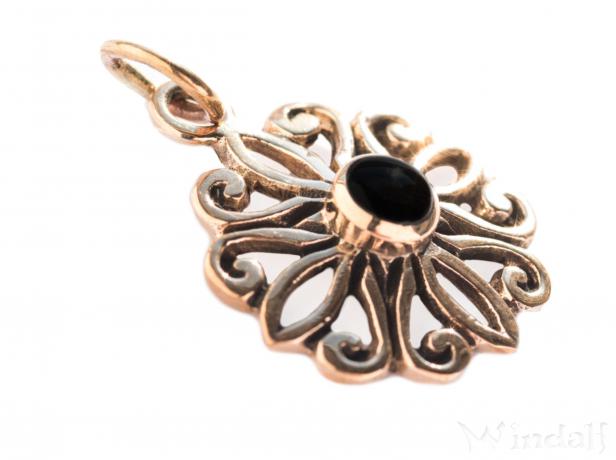 WINDALF Bohemian Schmuck Anhänger ELIANA Ø 1.8 cm Die Blume der Liebe Onyx Bronze WINDALF Bohemian Schmuck Anhänger ELIANA Ø 1.8 cm Die Blume der Liebe Onyx Bronze - Windalf.de