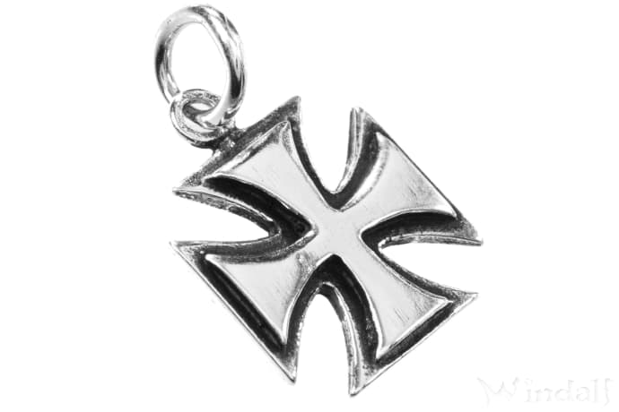 WINDALF Schmuck Anhänger EISERNES KREUZ 2.4 cm Silber - Windalf.de