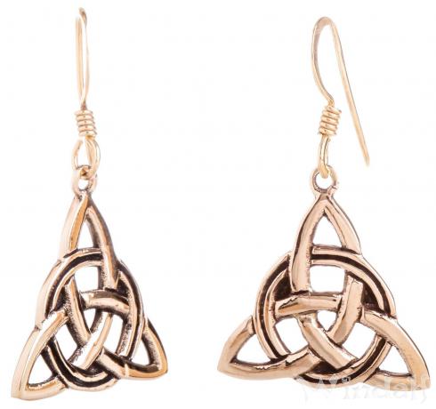 WINDALF Celtic Ohrhänger ALECIA 3.4 cm Taliesins Knoten Schutz Ohrringe Bronze WINDALF Celtic Ohrhänger ALECIA 3.4 cm Taliesins Knoten Schutz Ohrringe Bronze - Windalf.de