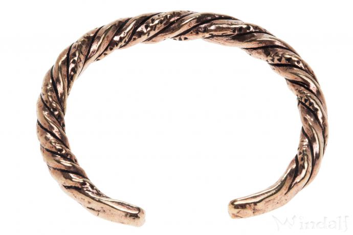 WINDALF Massiver Wikinger Armreif TRONDAHL 6.6 cm Armschmuck Bronze WINDALF Massiver Wikinger Armreif TRONDAHL 6.6 cm Armschmuck Bronze - Windalf.de
