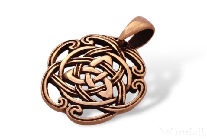 WINDALF Schmuck Anhänger NAIDA 2.7 cm Keltische Dreiheit Bronze - Windalf.de