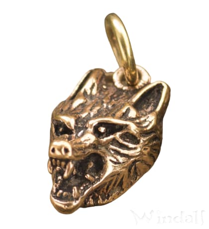 WINDALF Schmuck Anhänger VUK 2.7 cm Wolfskopf Bronze WINDALF Schmuck Anhänger VUK 2.7 cm Wolfskopf Bronze - Windalf.de