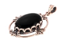 WINDALF Damen Schmuck Anhänger MANJA 3.7 cm Onyxzauber Römerzeit Bronze - Windalf.de