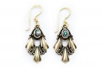 WINDALF Bohemia Ohrringe ARWINA 4 cm Bohemia Abalone Zauber Bronze WINDALF Bohemia Ohrringe ARWINA 4 cm Bohemia Abalone Zauber Bronze - Windalf.de