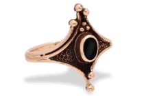 WINDALF Damen Ring TIANA 18 mm Schwarzer Onyx Bronze - Windalf.de