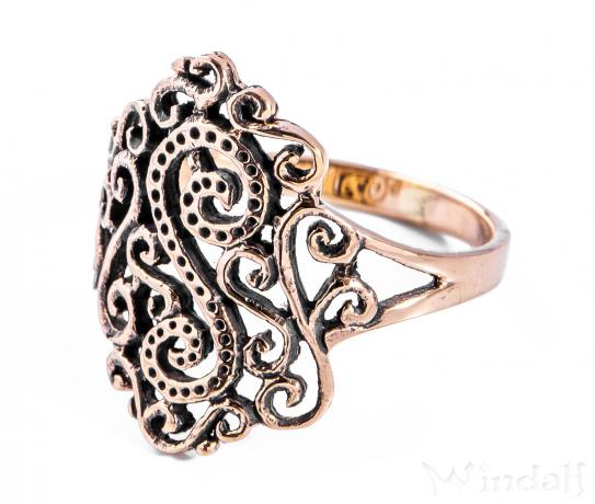 WINDALF Bohemia Damen Ring YOORA 17 mm Celtic Art Lebens Spiralen Bronze WINDALF Bohemia Damen Ring YOORA 17 mm Celtic Art Lebens Spiralen Bronze - Windalf.de