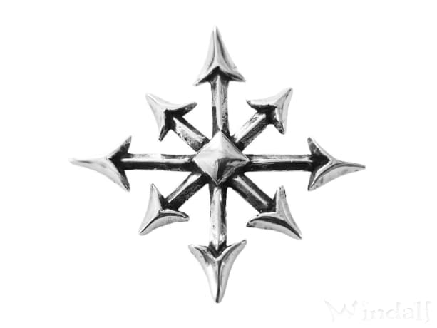 WINDALF Schmuck Anhänger CHAOSSTERN 4 cm Silber WINDALF Schmuck Anhänger CHAOSSTERN 4 cm Silber - Windalf.de