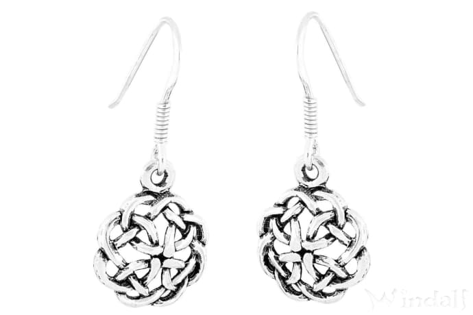 WINDALF Irische Damen Ohrringe ARIDWEN 3 cm Celtic Earth Mutter Erde Schmuck Silber - Windalf.de