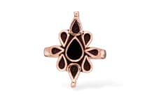 WINDALF Damen Ring NAIRNE 20 mm Schwarzer Onyx Gothic Blumenring Bronze WINDALF Damen Ring NAIRNE 20 mm Schwarzer Onyx Gothic Blumenring Bronze - Windalf.de
