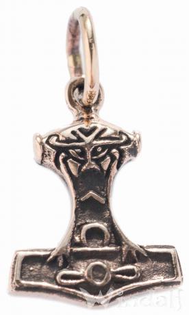 WINDALF Vikings Schmuck-Anhänger TORSAN 2 cm Kleiner Thorshammer Bronze WINDALF Vikings Schmuck-Anhänger TORSAN 2 cm Kleiner Thorshammer Bronze - Windalf.de