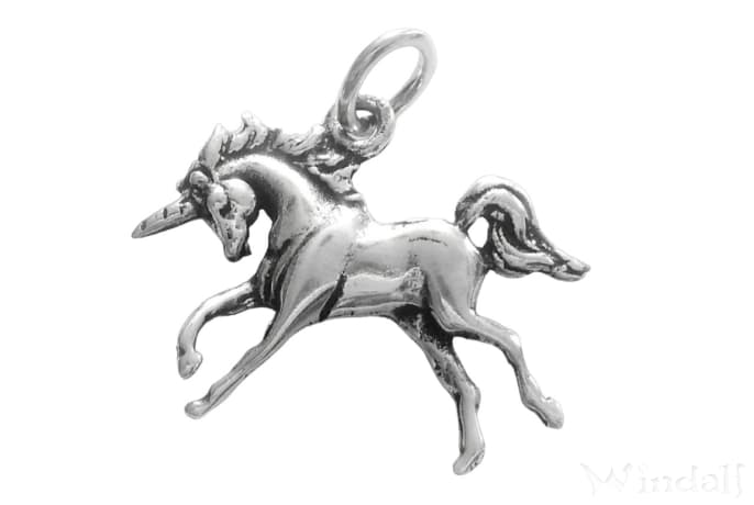WINDALF Fairy Damen Glücks Anhänger UNICORN 2.7 cm Einhorn Schmuck Silber WINDALF Fairy Damen Glücks Anhänger UNICORN 2.7 cm Einhorn Schmuck Silber - Windalf.de