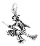 WINDALF Damen Schmuck Anhänger ZARA 2.7 cm Fliegende Hexe Silber WINDALF Damen Schmuck Anhänger ZARA 2.7 cm Fliegende Hexe Silber - Windalf.de