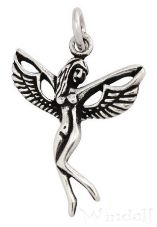 WINDALF Schmuck Anhänger SIRI 3.1 cm Tanzende Elfe Silber WINDALF Schmuck Anhänger SIRI 3.1 cm Tanzende Elfe Silber - Windalf.de