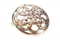 WINDALF Celtic Fibel THETA Ø 2.9 cm Unendliche Knoten Britische Schmuck-Brosche Bronze WINDALF Celtic Fibel THETA Ø 2.9 cm Unendliche Knoten Britische Schmuck-Brosche Bronze - Windalf.de