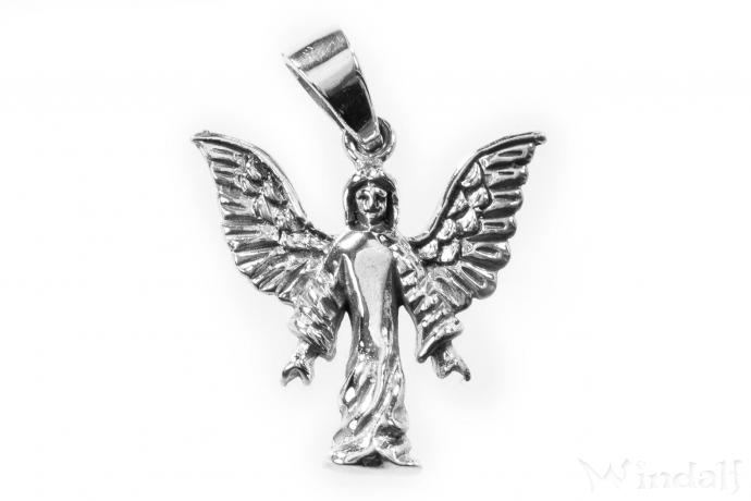WINDALF Schmuck Anhänger GABRIEL 3.3 cm Großer Schutzengel Silber WINDALF Schmuck Anhänger GABRIEL 3.3 cm Großer Schutzengel Silber - Windalf.de