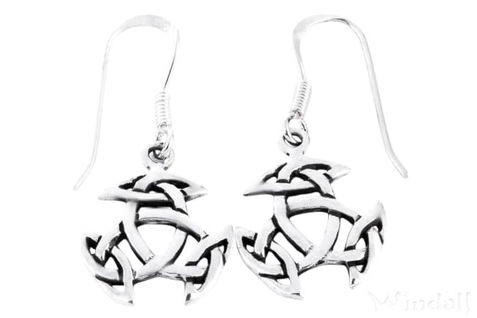 WINDALF Keltische Damen Ohrhänger ARWAIN Ø 1.4 cm Keltische Knoten Silber WINDALF Keltische Damen Ohrhänger ARWAIN Ø 1.4 cm Keltische Knoten Silber - Windalf.de
