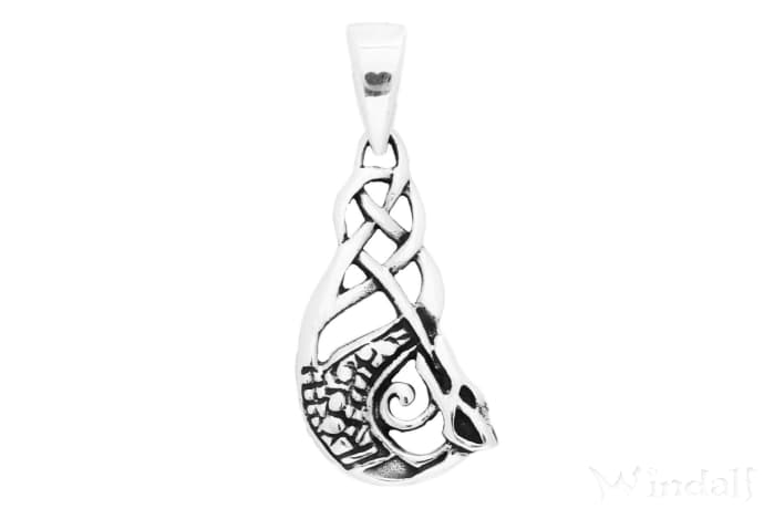 WINDALF Celtic Schmuck Anhänger TYRON 3.1 cm Keltischer Schutzdrache Silber - Windalf.de