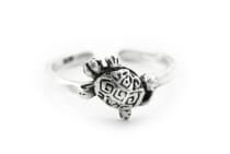WINDALF Bohemian Zehenring LUCY 8 mm Kleine Glücks Schildkröte Silber WINDALF Bohemian Zehenring LUCY 8 mm Kleine Glücks Schildkröte Silber - Windalf.de