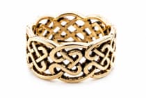 WINDALF Keltischer Ring DURIN 9 mm Skandinavischer Partnerring  Bronze - Windalf.de