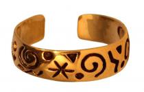 WINDALF Zehenring  NILIA 5 mm Spiralen & Sternchen Bronze WINDALF Zehenring  NILIA 5 mm Spiralen & Sternchen Bronze - Windalf.de