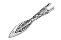 WINDALF Wikinger Schmuck-Anh&auml;nger ARAWN 4.1 cm Vikings Speerspitze Silber - Windalf.de