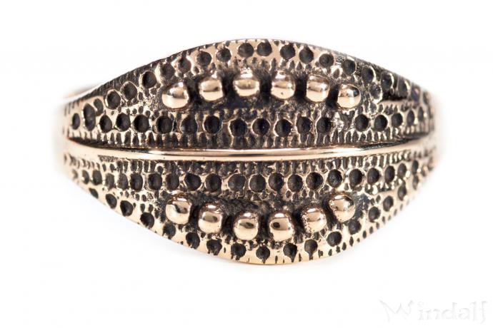 WINDALF Wikinger Ring CURAN 12 mm Wikinger-Schmuck Bronze - Windalf.de