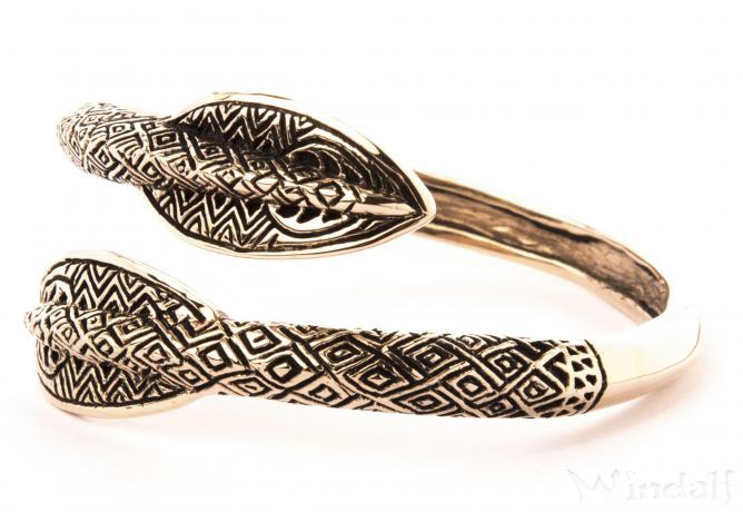 WINDALF Vikings Armreif ARAWIN Ø 6.0 cm Ethno Speerspitzen Mittelalter Trachten Armschmuck Bronze WINDALF Vikings Armreif ARAWIN Ø 6.0 cm Ethno Speerspitzen Mittelalter Trachten Armschmuck Bronze - Windalf.de