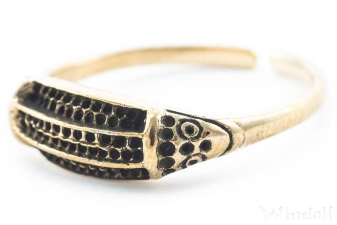 WINDALF Damen WikingerringRAYANA Vikings Gotland Größenverstellbar Bronze - Windalf.de
