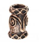 WINDALF Kelten Haarperle Bartschmuck DWALIN 14 mm Keltische Bronzeperle Bronze - Windalf.de